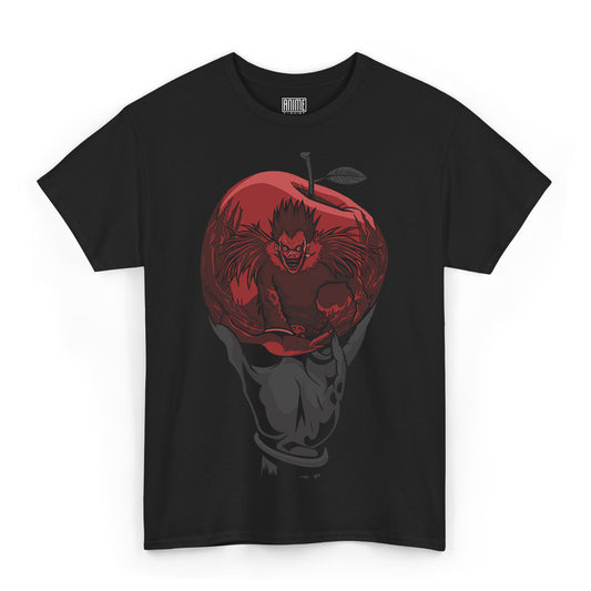 T-shirt Maglietta Nera Manga Death Note Ryuk Mela 100% Cotone Anime T-shirt - Fronte