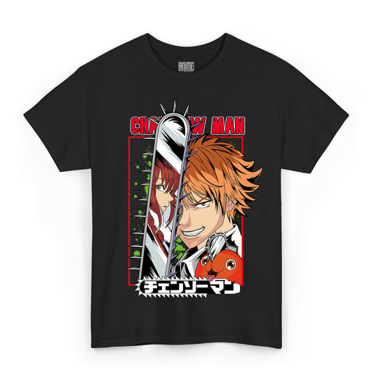 T-shirt Chainsaw Man - Pochita e Denji