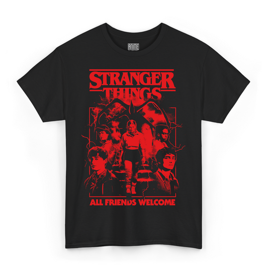 T-shirt Stranger Things - All Friends Welcome