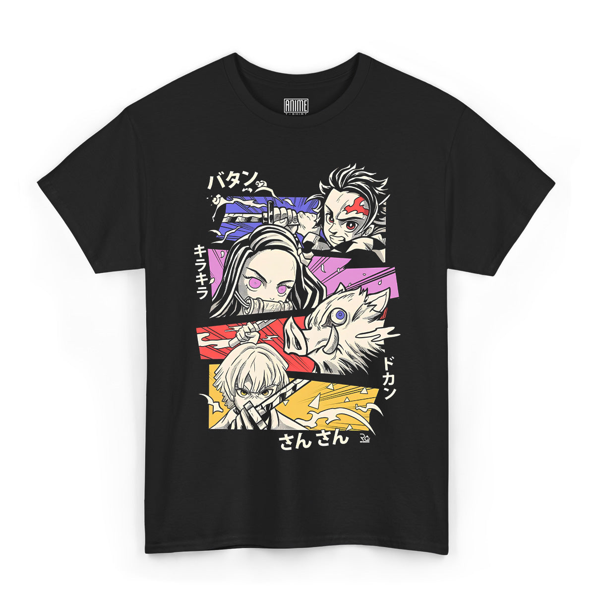 T-shirt Demon Slayer - Zenitsu Tanjiro Nezuko Inosuke