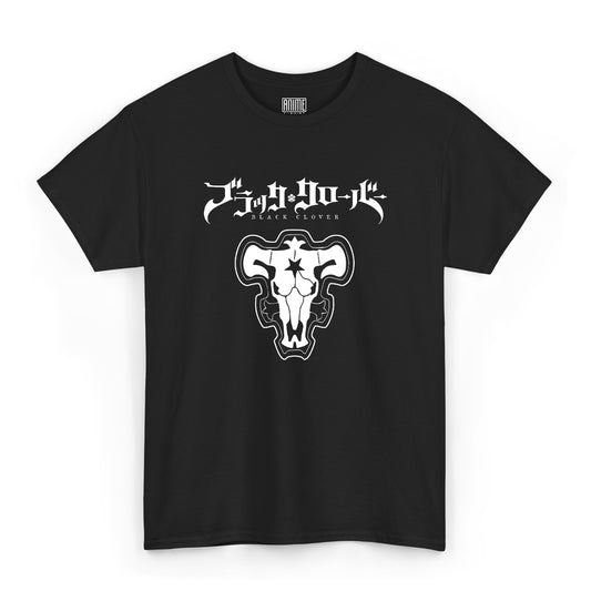 T-shirt Black Clover -Logo Toro Nero