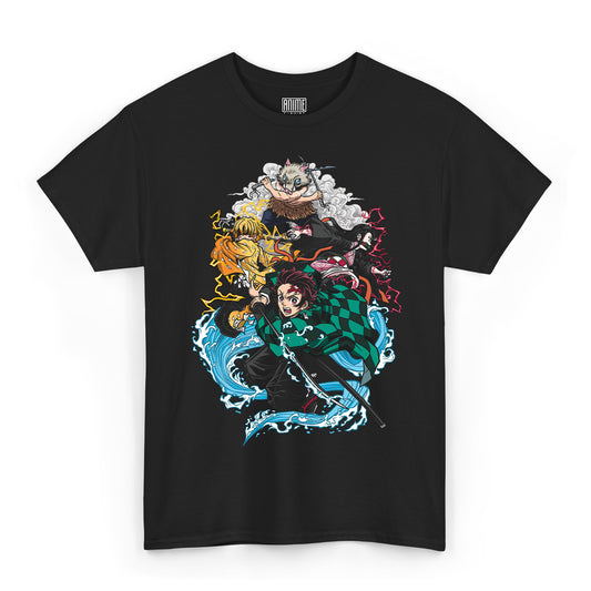 T-shirt Demon Slayer - Tanjiro Nezuko Inosuke Zenitsu