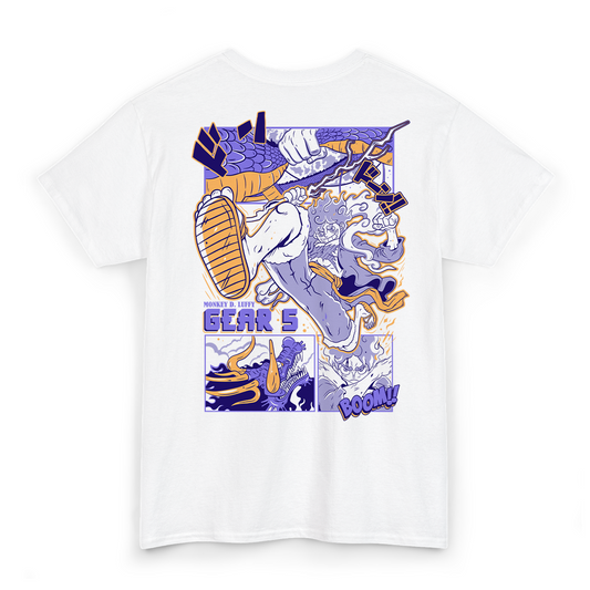 T-shirt One Piece - White Gear Five