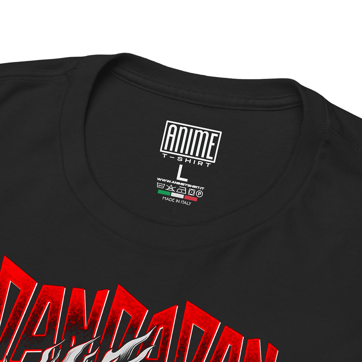T-shirt Maglietta Nera Manga DanDaDan Ken Takakura 100% Cotone Anime T-shirt - Dettaglio