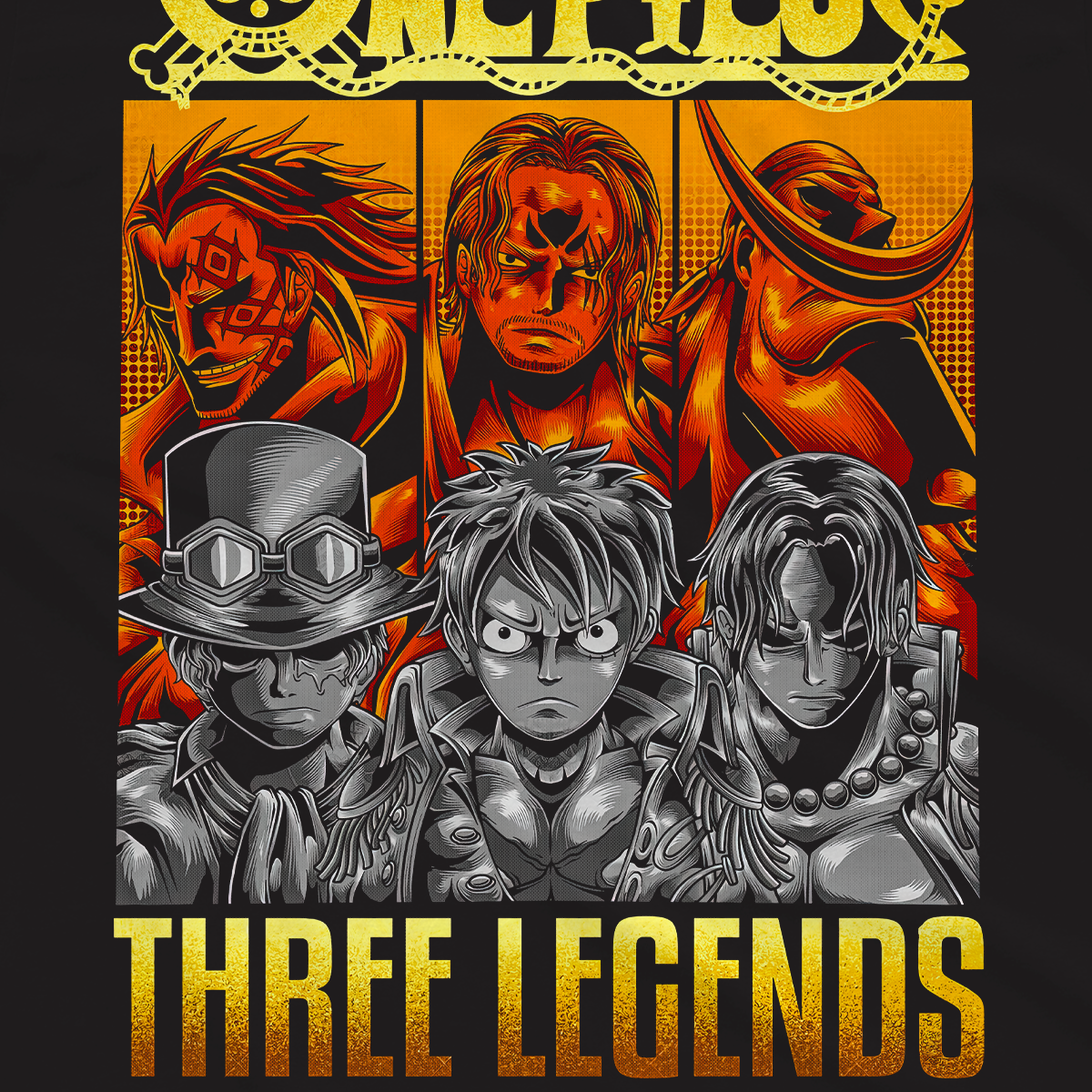 T-shirt One Piece - Three Legends