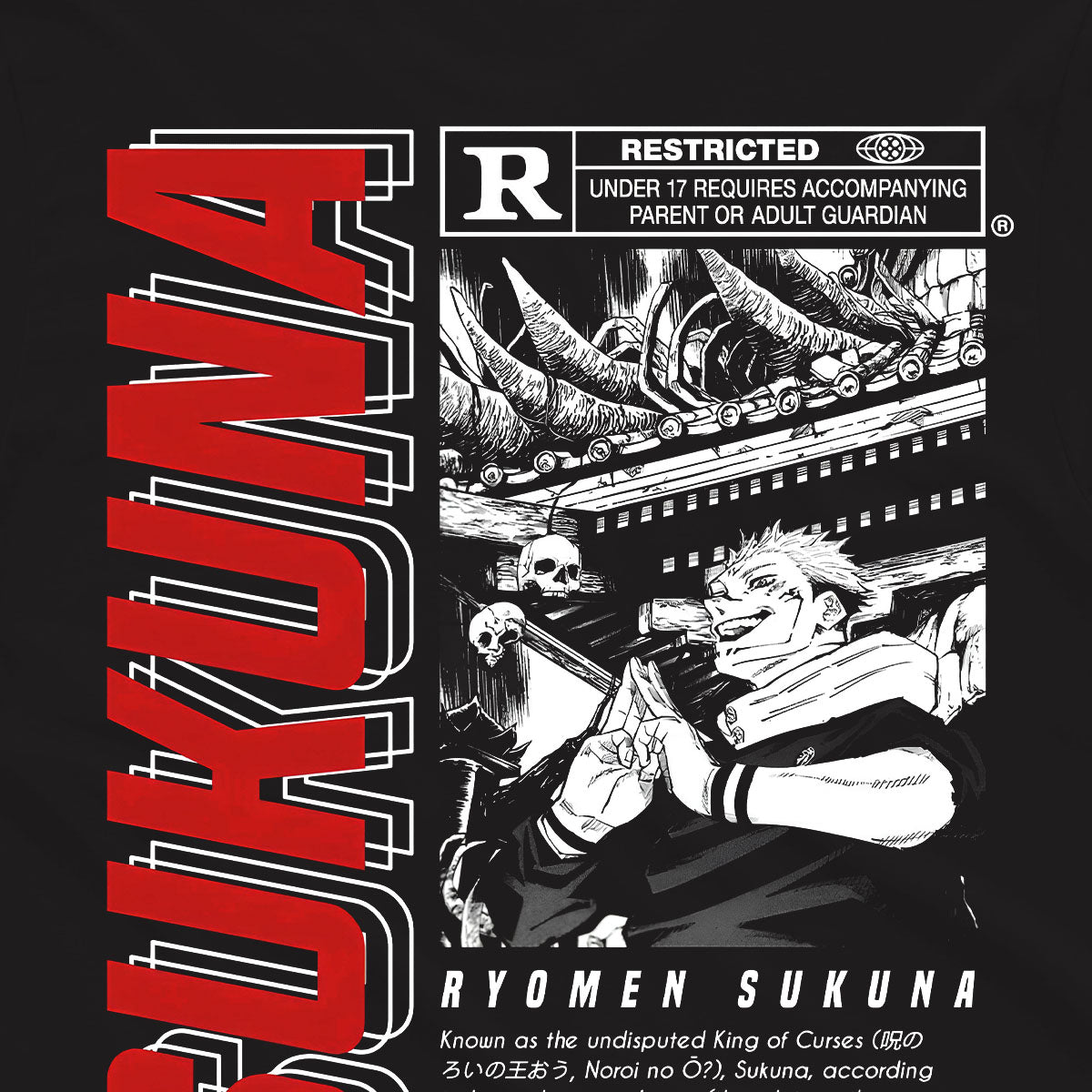 T-shirt Jujutsu Kaisen - Ryomen Sukuna
