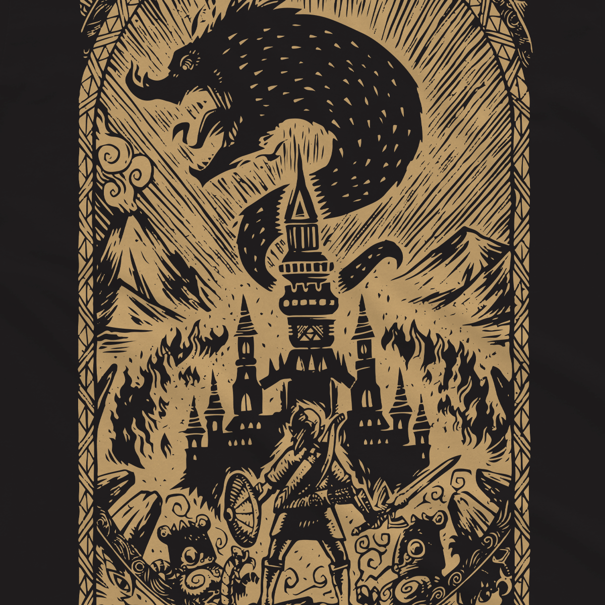 T-shirt Zelda - Gold Story