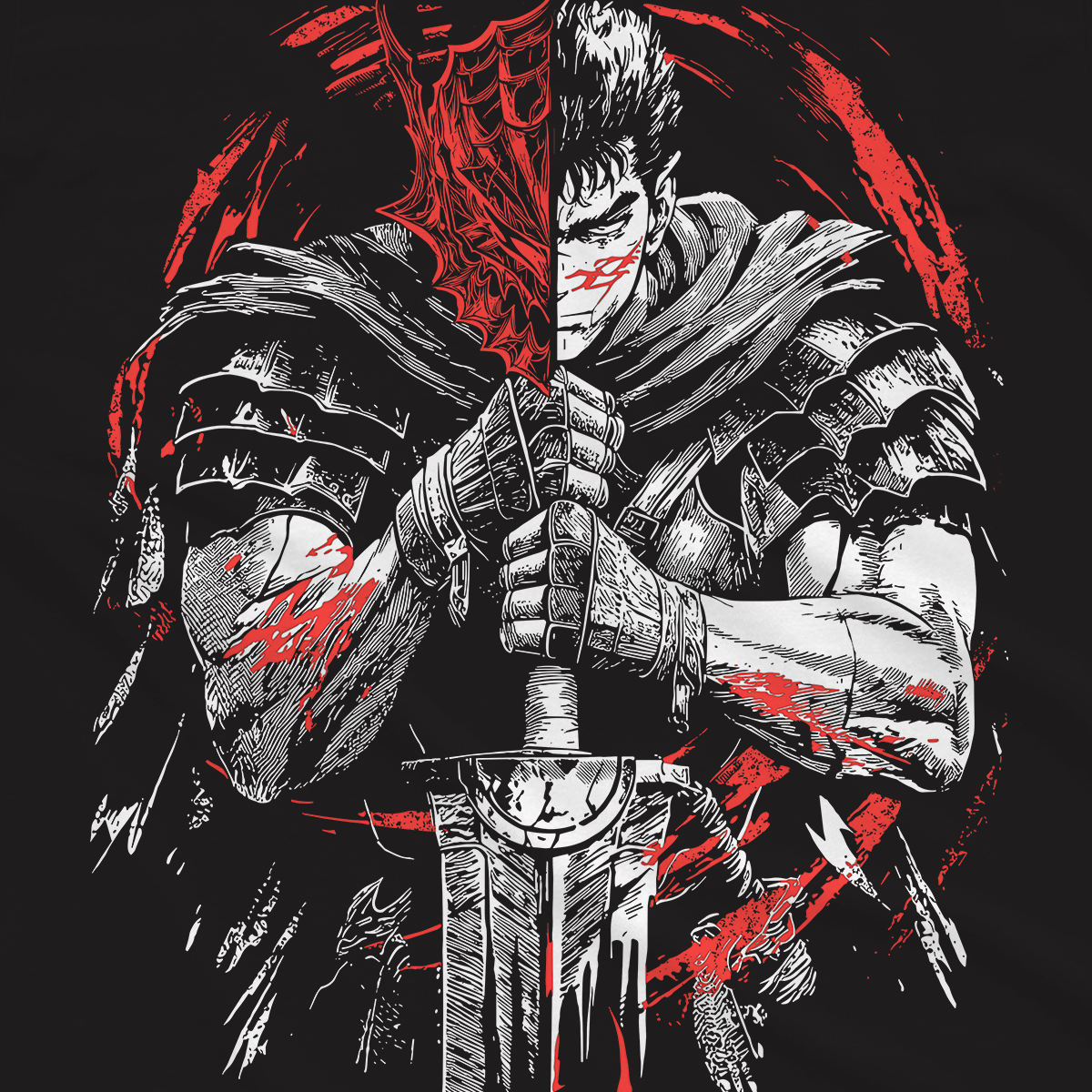 T-shirt Berserk - Guts Art