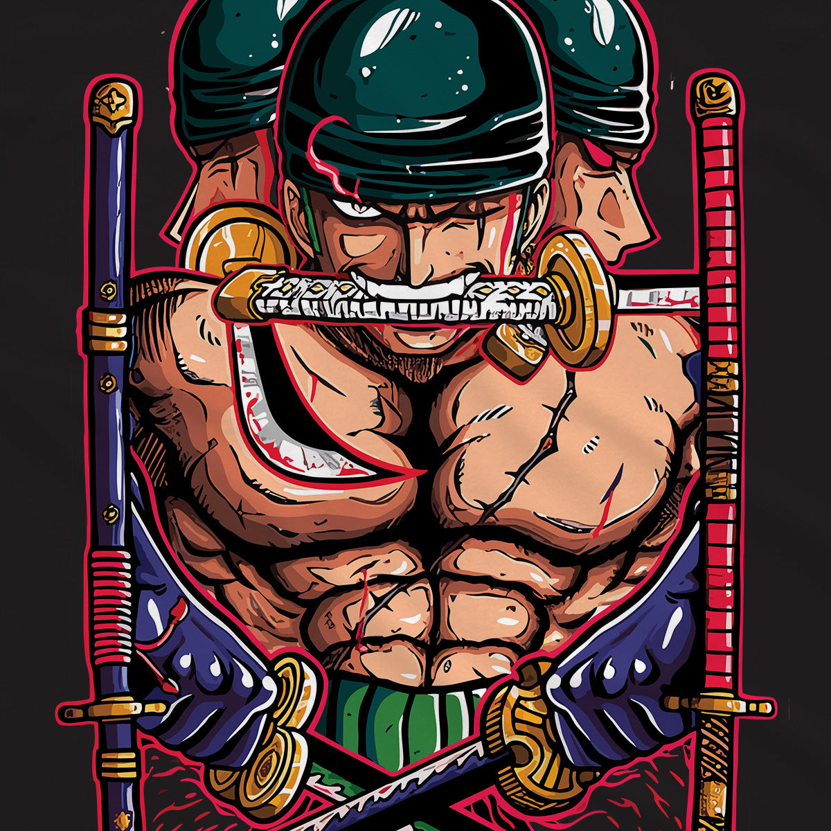 T-shirt One Piece - Zoro Tris