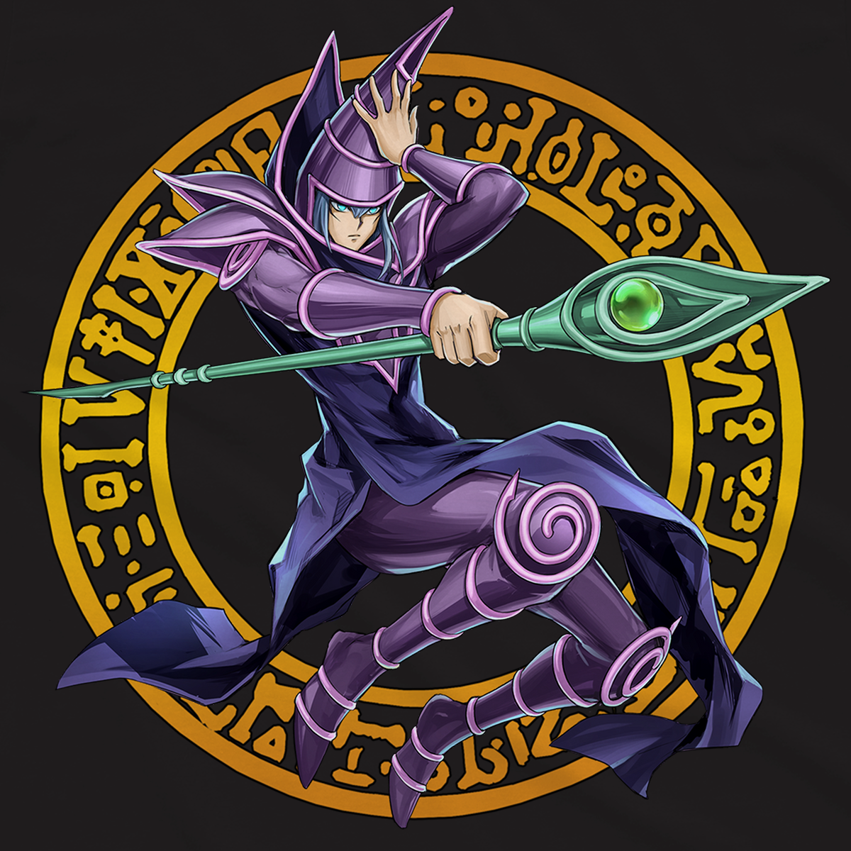 T-shirt Yu-Gi-Oh - Mago Nero