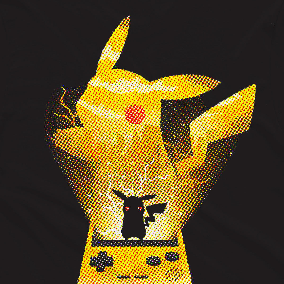T-shirt Pokemon - Pikachu Gameboy