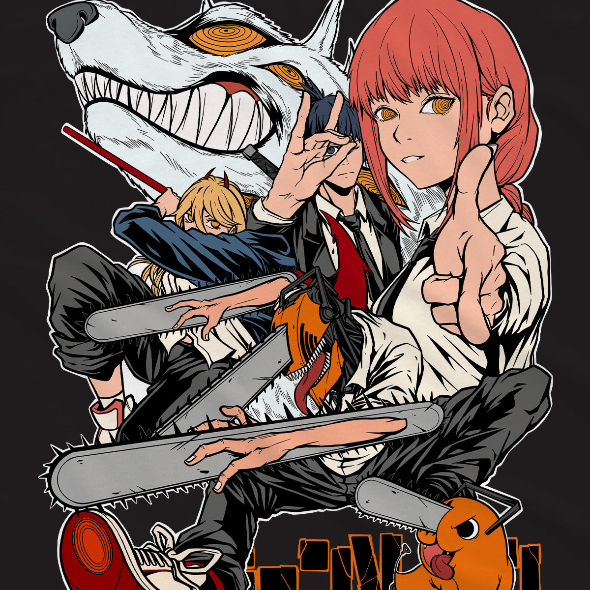 T-shirt Chainsaw Man - Kakima Denji Aki