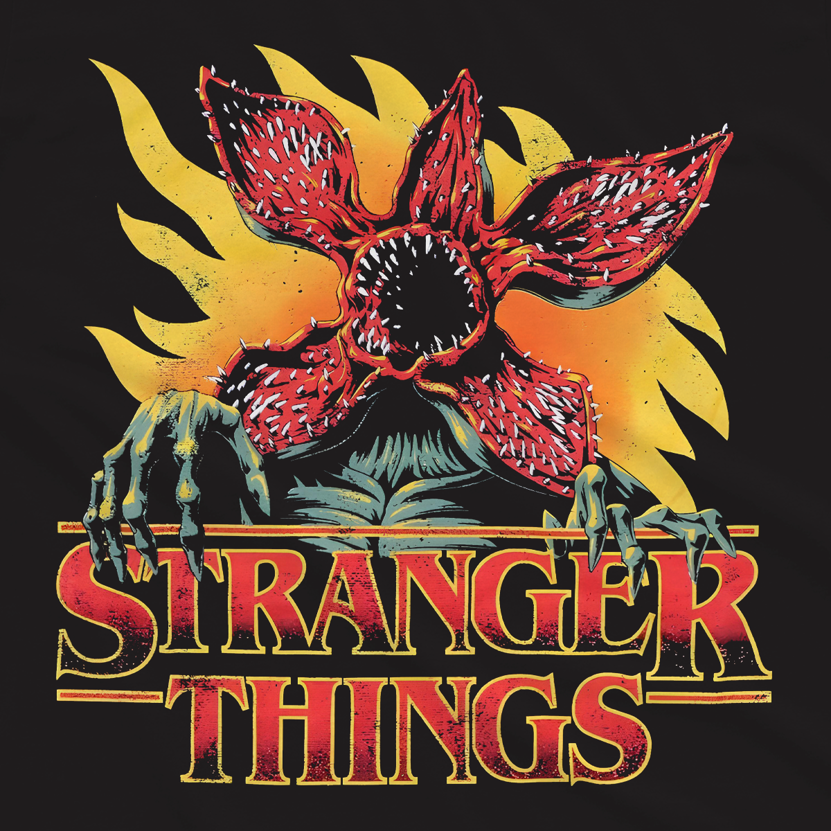 T-shirt Stranger Things - Demogorgone