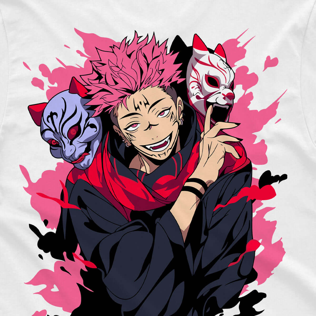 T-shirt Jujutsu Kaisen - Sukuna Mask