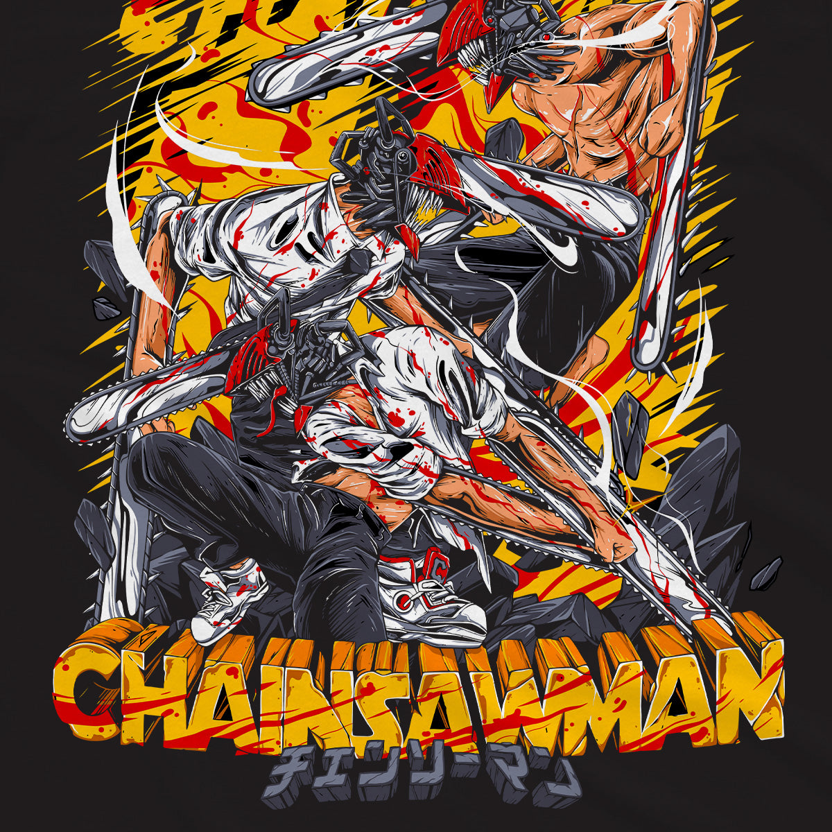 T-shirt Chainsaw Man - Art Denji