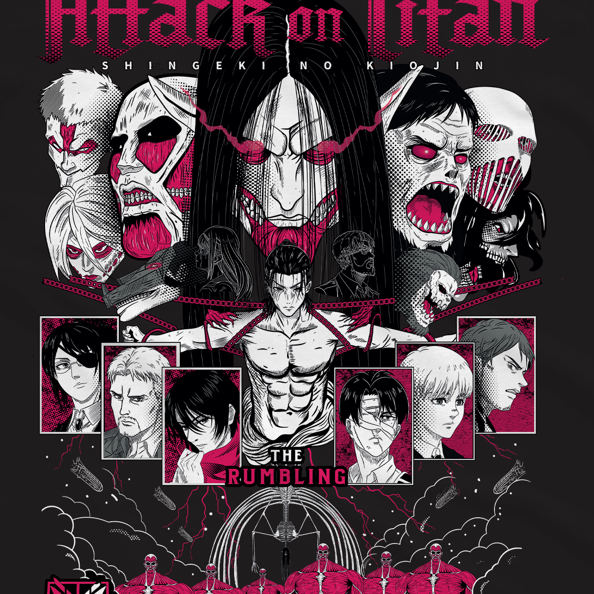 T-shirt Attack on Titan - The Rumbling