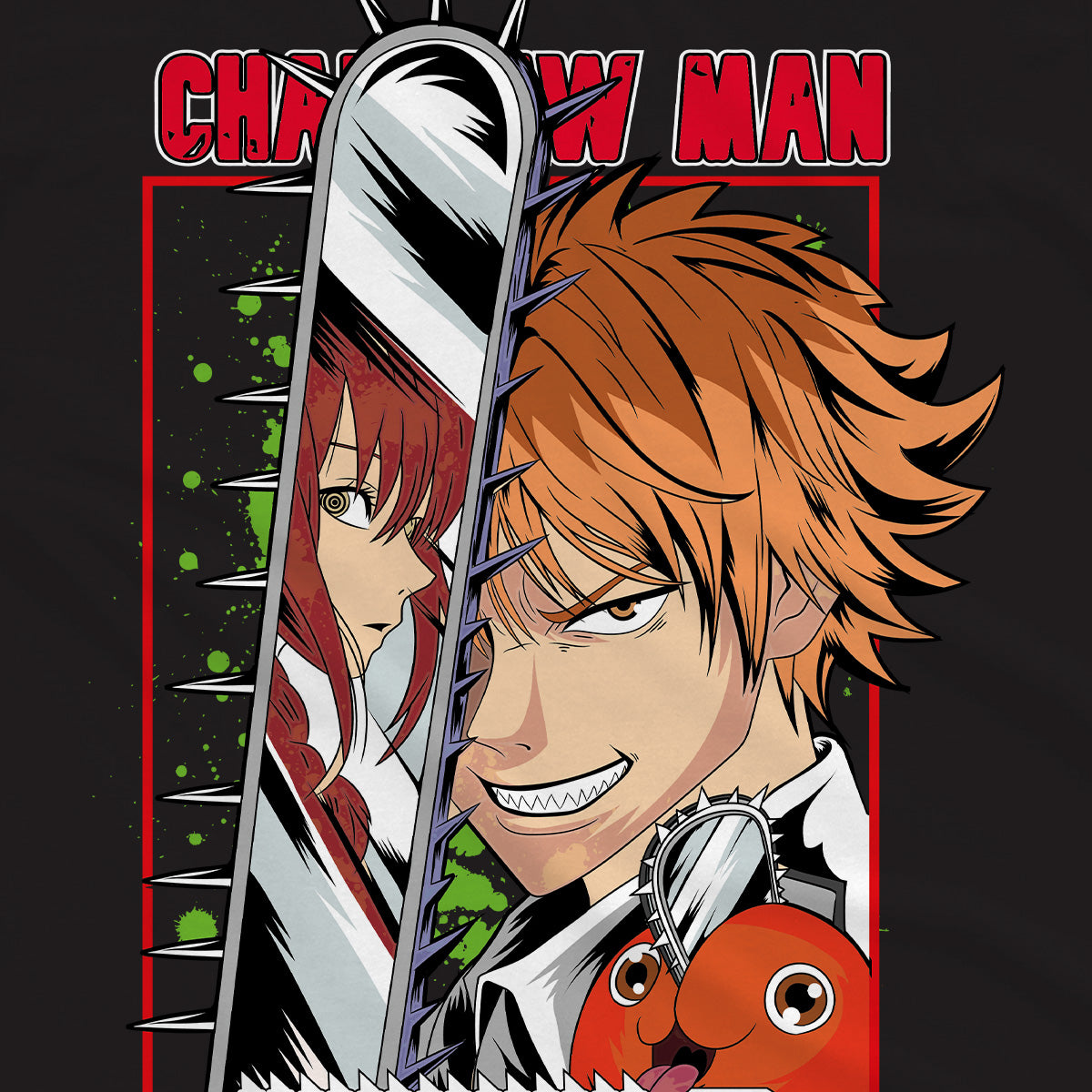 T-shirt Chainsaw Man - Pochita e Denji