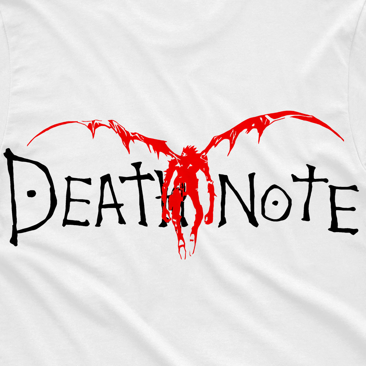 T-shirt Maglietta Bianca Manga Death Note Logo 100% Cotone Anime T-shirt - Stampa