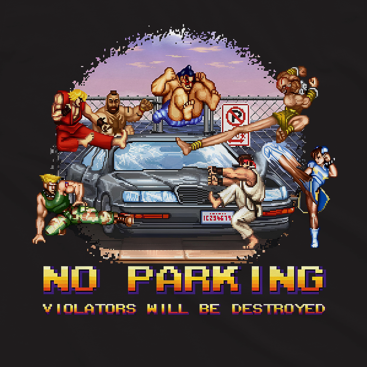T-shirt Street Fighter - No Parking