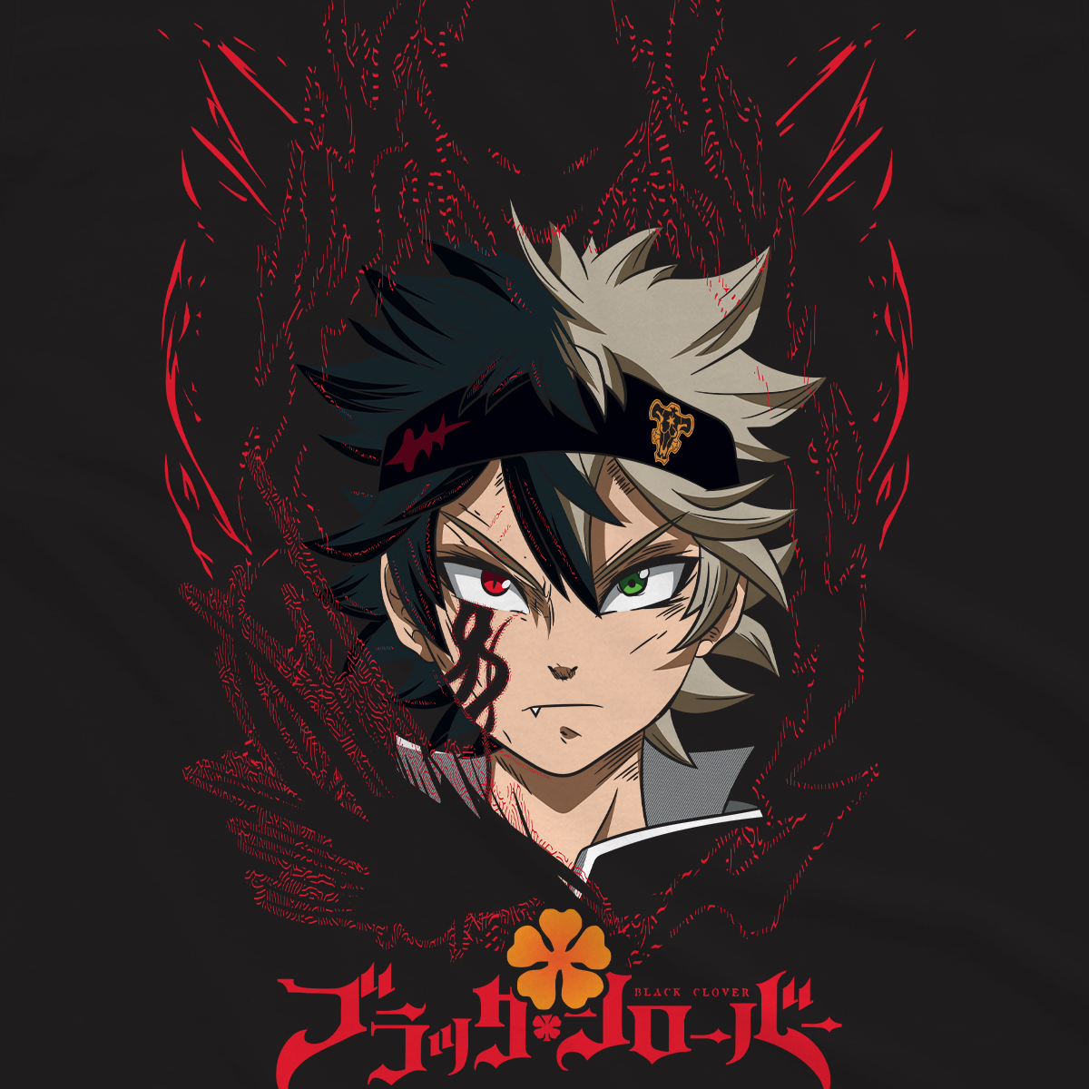 T-shirt Black Clover - Asta Demon