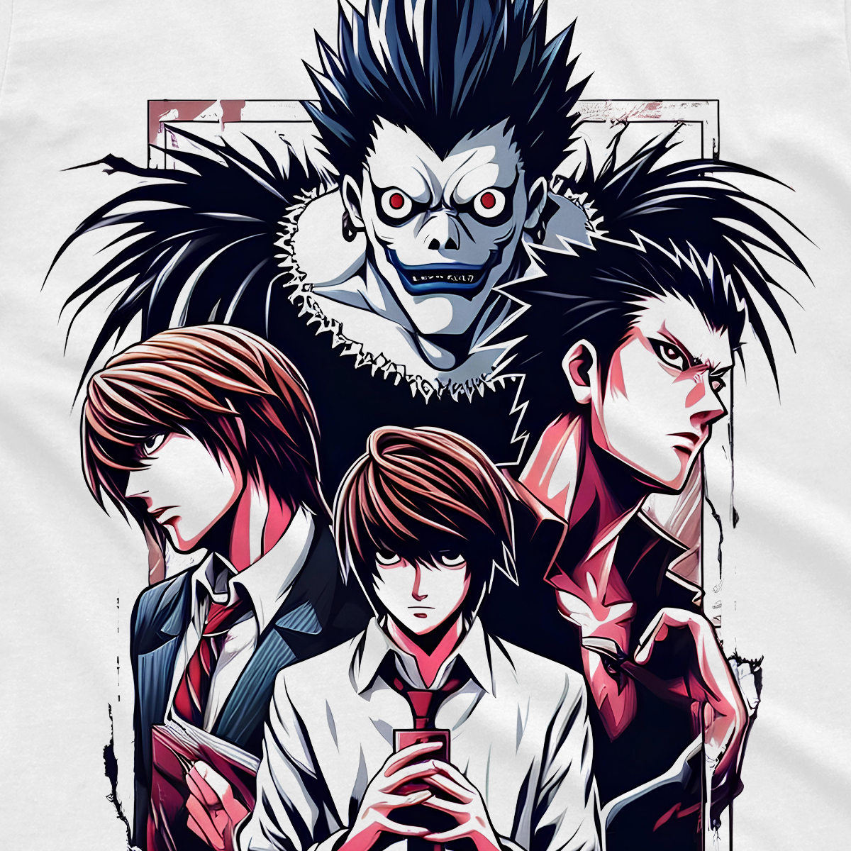 T-shirt Death Note - Ryuk Elle Light