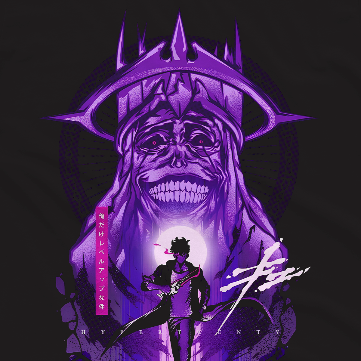 T-shirt Solo Leveling - Sung e Monarck