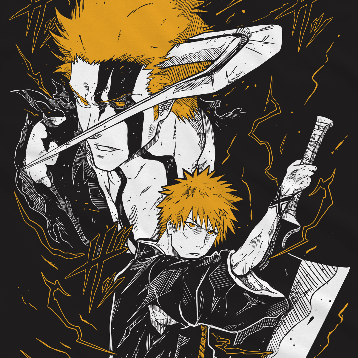 T-shirt Bleach - Ichigo Murales