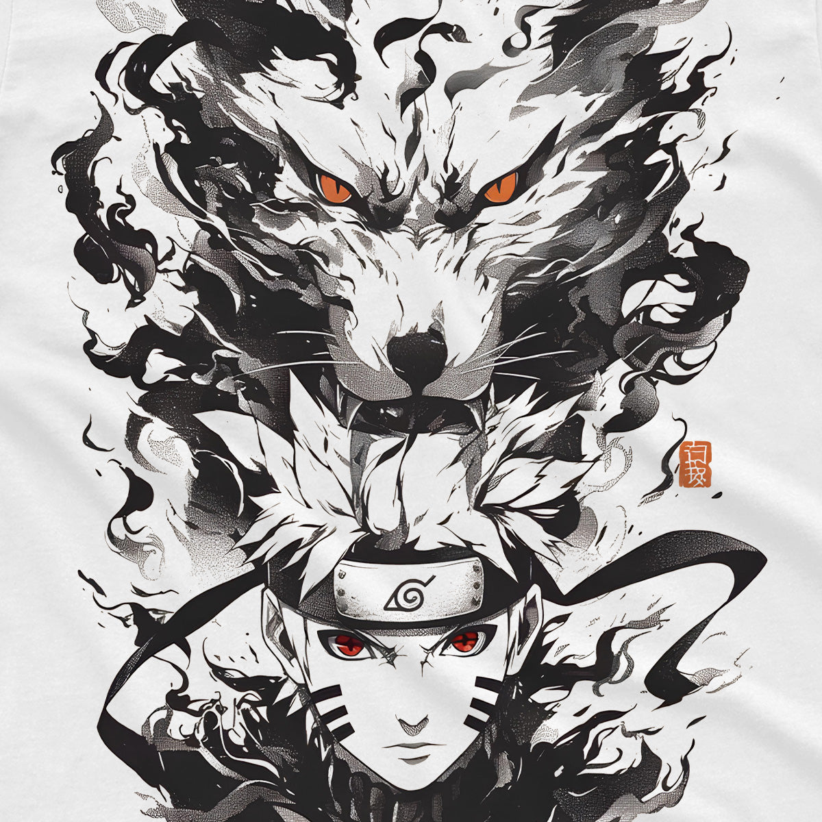 T-shirt Naruto - Naruto Volpe