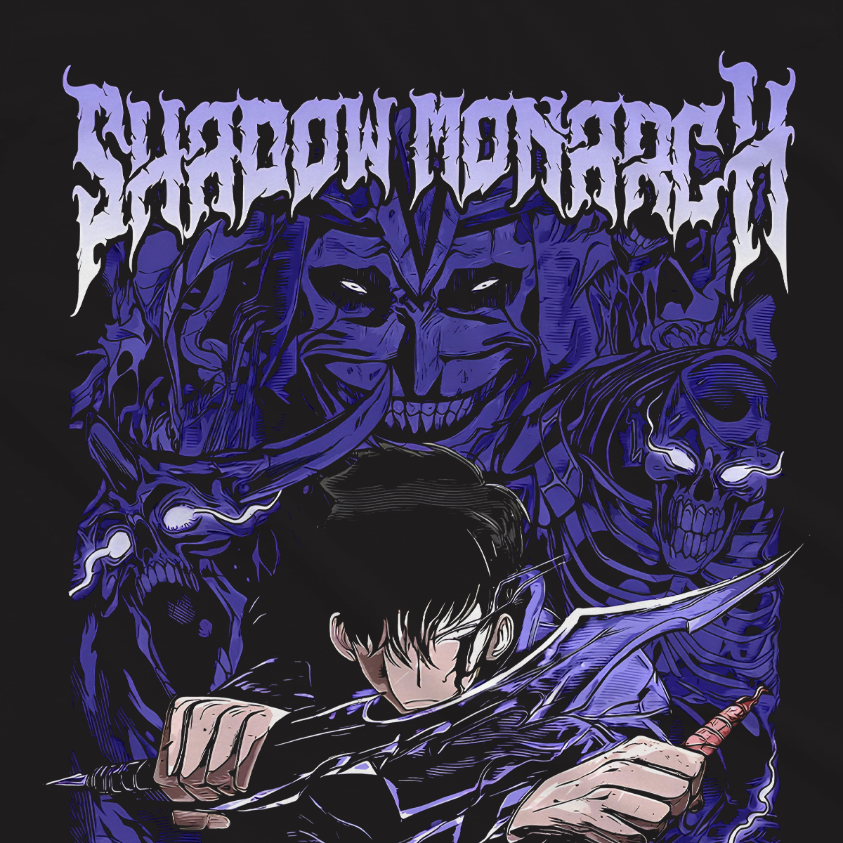 T-shirt Solo Leveling - Shadow Monarck