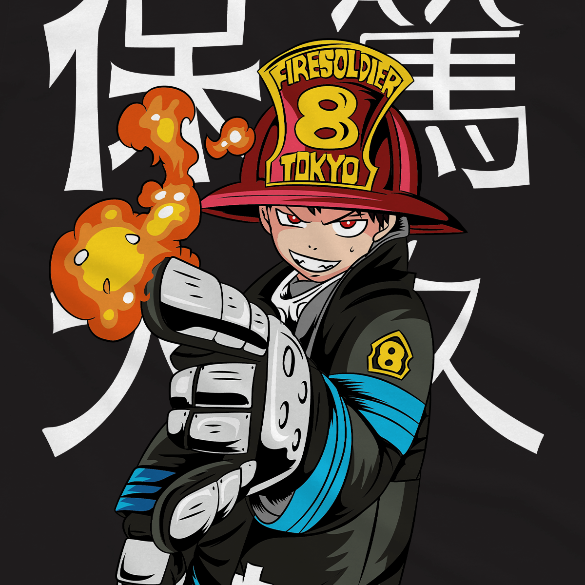 T-shirt Fire Force - Shinra 8