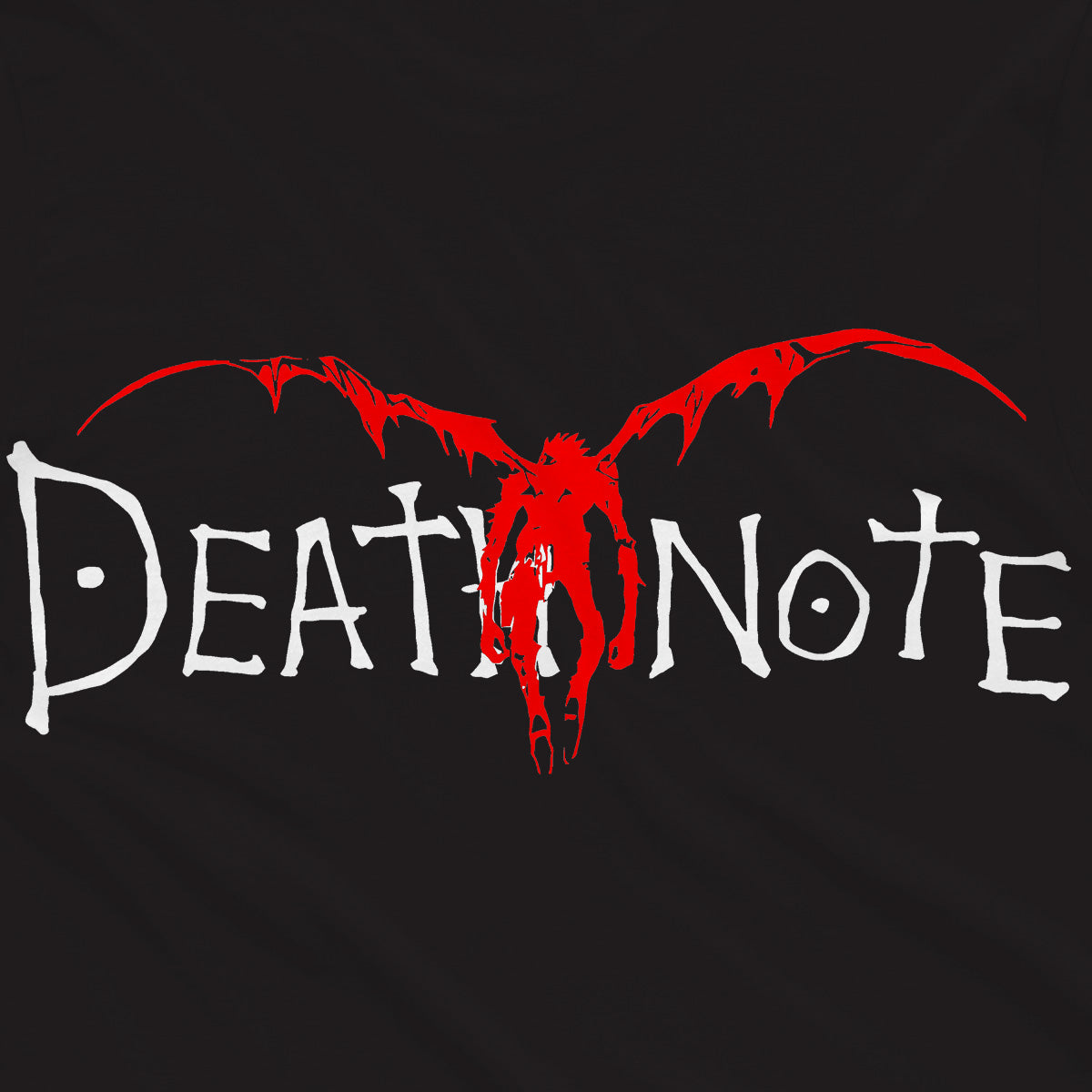 T-shirt Maglietta Nera Manga Death Note Logo 100% Cotone Anime T-shirt - Stampa