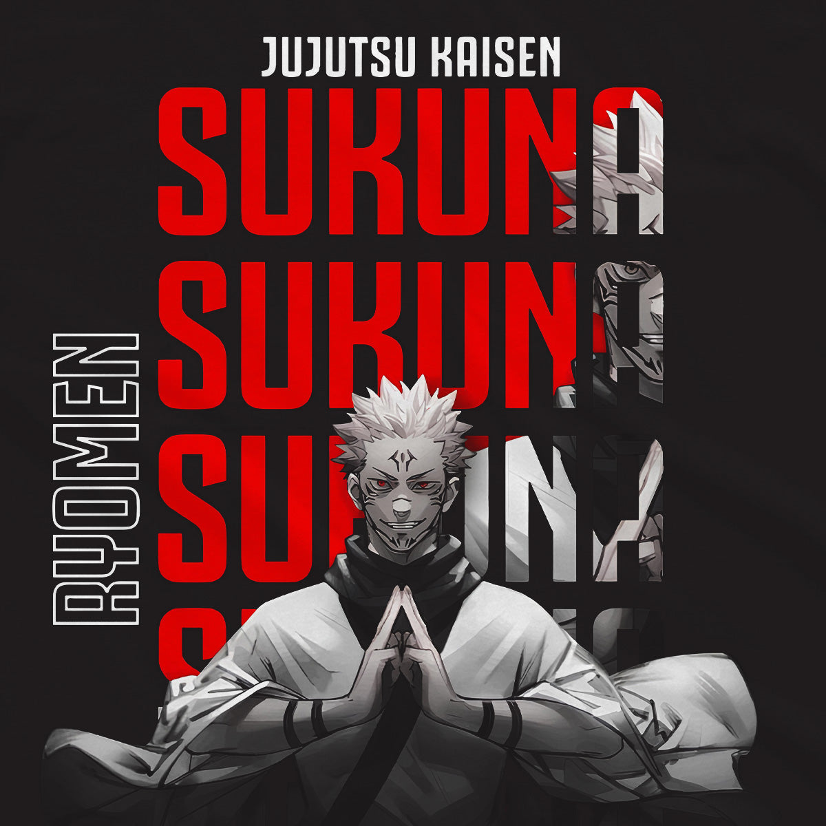 T-shirt Jujutsu Kaisen - Sukuna Ryomen