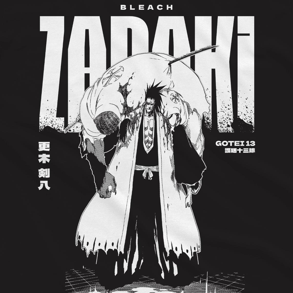 T-shirt Bleach - Zaraki
