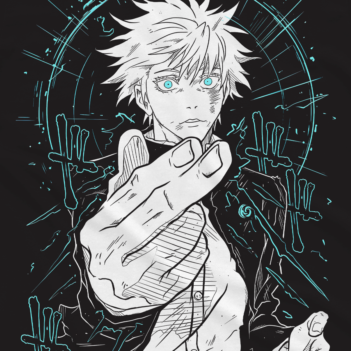 T-shirt Jujutsu Kaisen - Gojo Murales