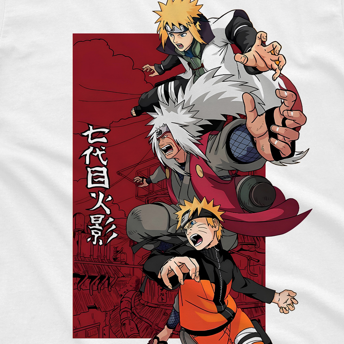 T-shirt Naruto - Minato Jiraya Naruto
