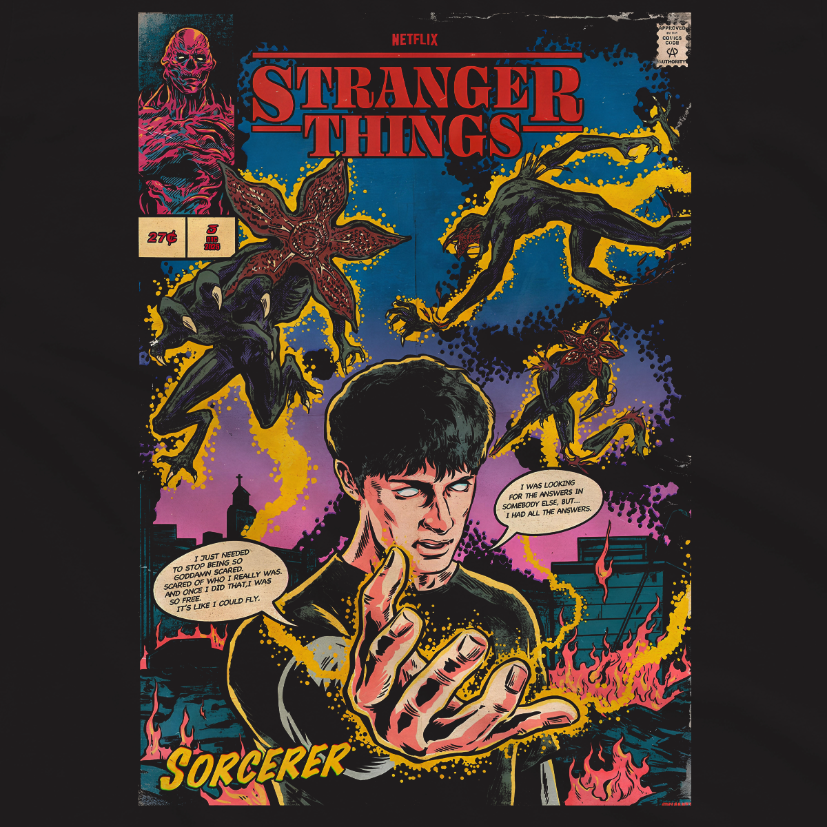 T-shirt Stranger Things - Will Sorcerer