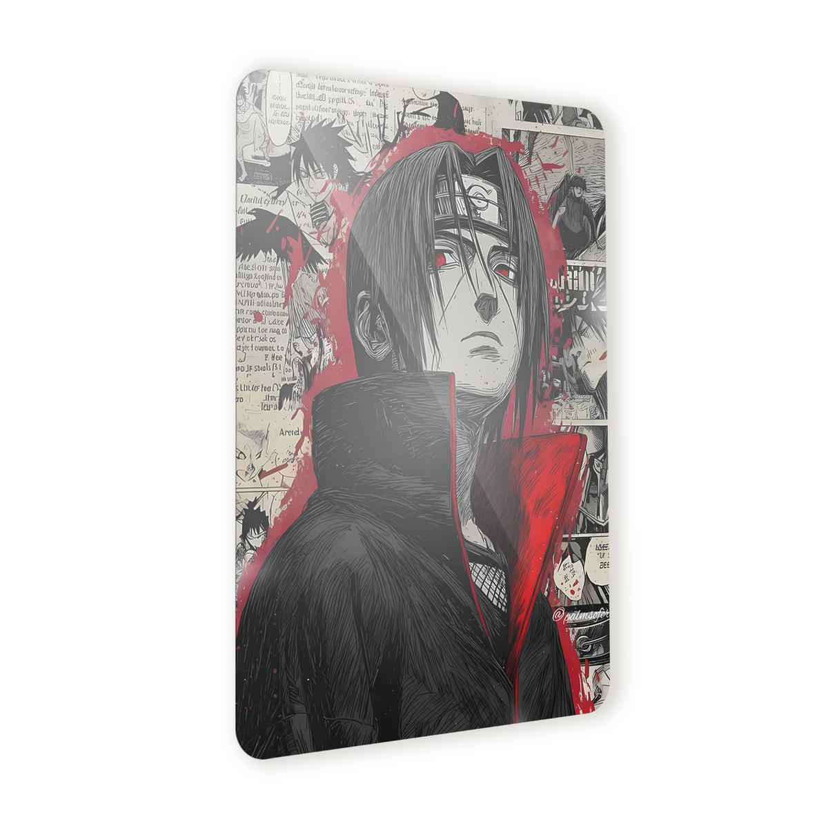 Poster in Alluminio Naruto - Itachi Post