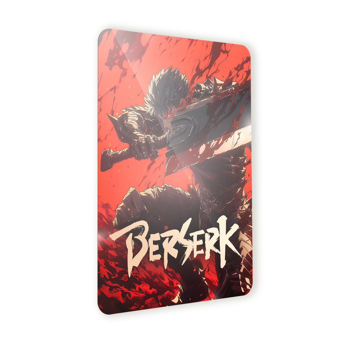 Poster in Alluminio Berserk - Gatsu Red